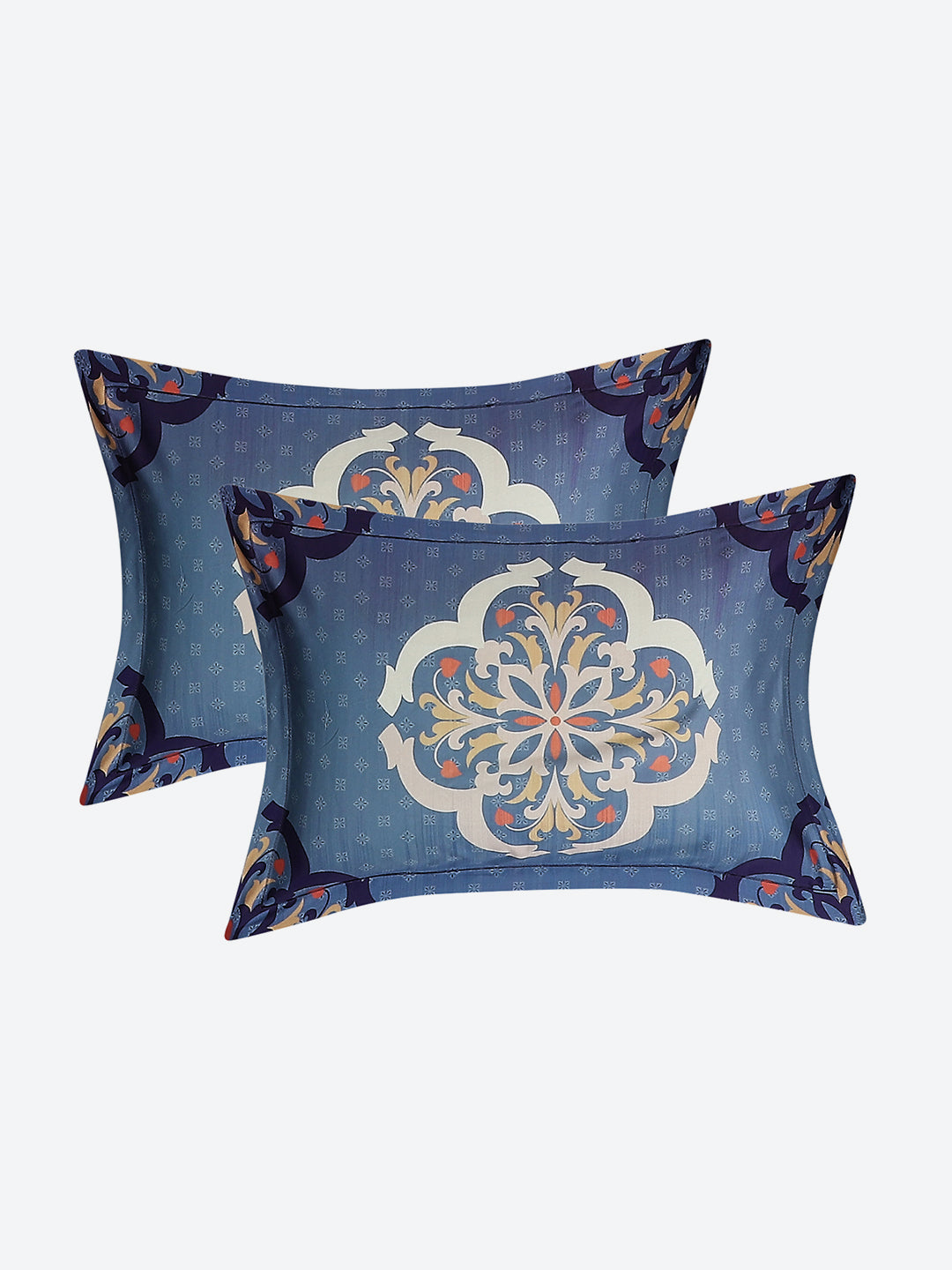 300 TC Cotton Double Bed 1 Bedsheet with 2 Pillow Covers (Morocan)