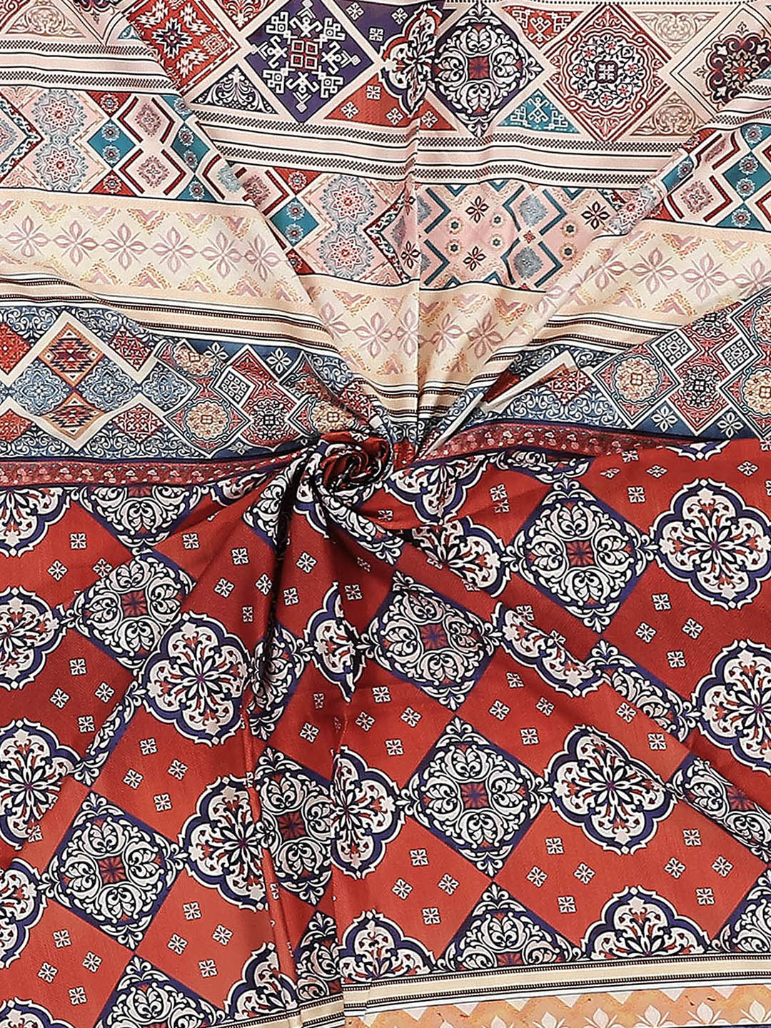 300 TC Cotton Double Bed 1 Bedsheet with 2 Pillow Covers (Morocan)