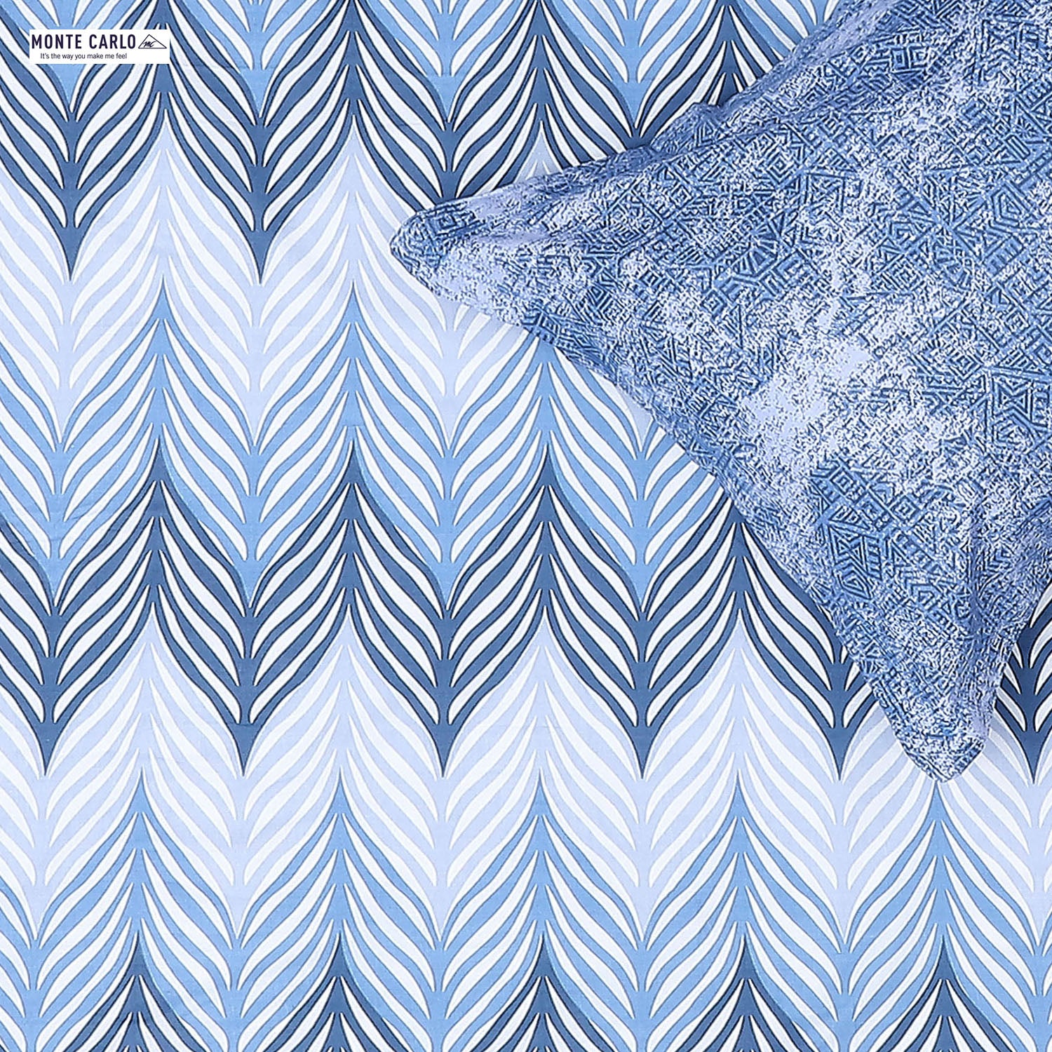 144 TC Cotton Double Bedsheet with 2 Pillow Covers