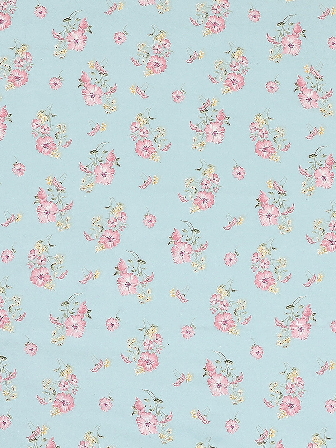 130 GSM Polyester Double Bed 1 Bedsheet with 2 Pillow Covers (Vibrant)