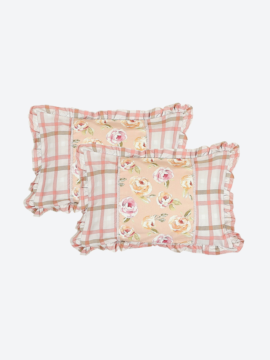 130 GSM Polyester Double Bed 1 Bedsheet with 2 Pillow Covers (Vibrant)