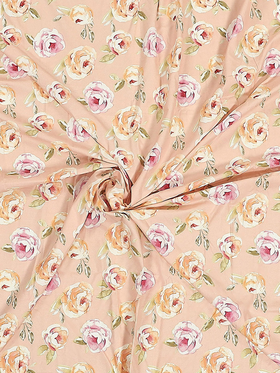 130 GSM Polyester Double Bed 1 Bedsheet with 2 Pillow Covers (Vibrant)