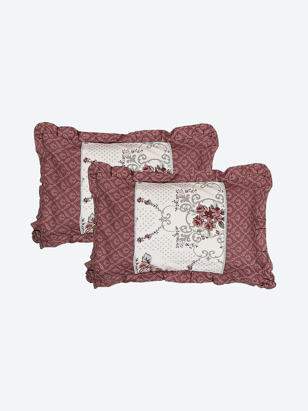 130 GSM Polyester Double Bed 1 Bedsheet with 2 Pillow Covers (Vibrant)