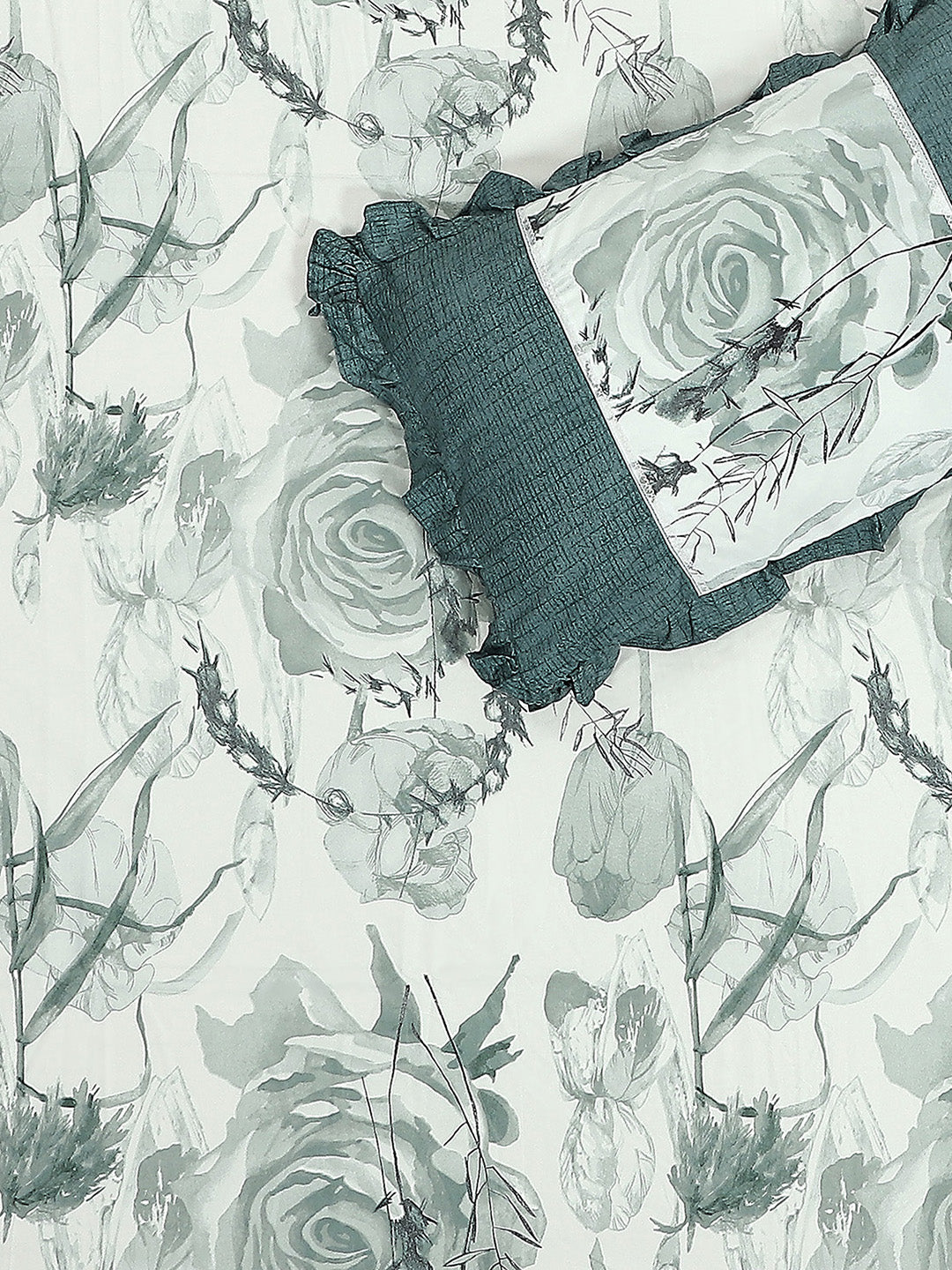 130 GSM Polyester Double Bed 1 Bedsheet with 2 Pillow Covers (Vibrant)