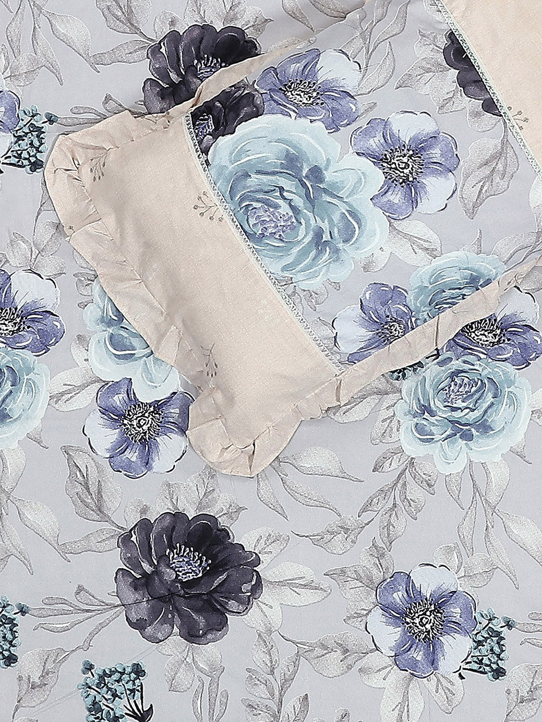 130 GSM Polyester Double Bed 1 Bedsheet with 2 Pillow Covers (Vibrant)