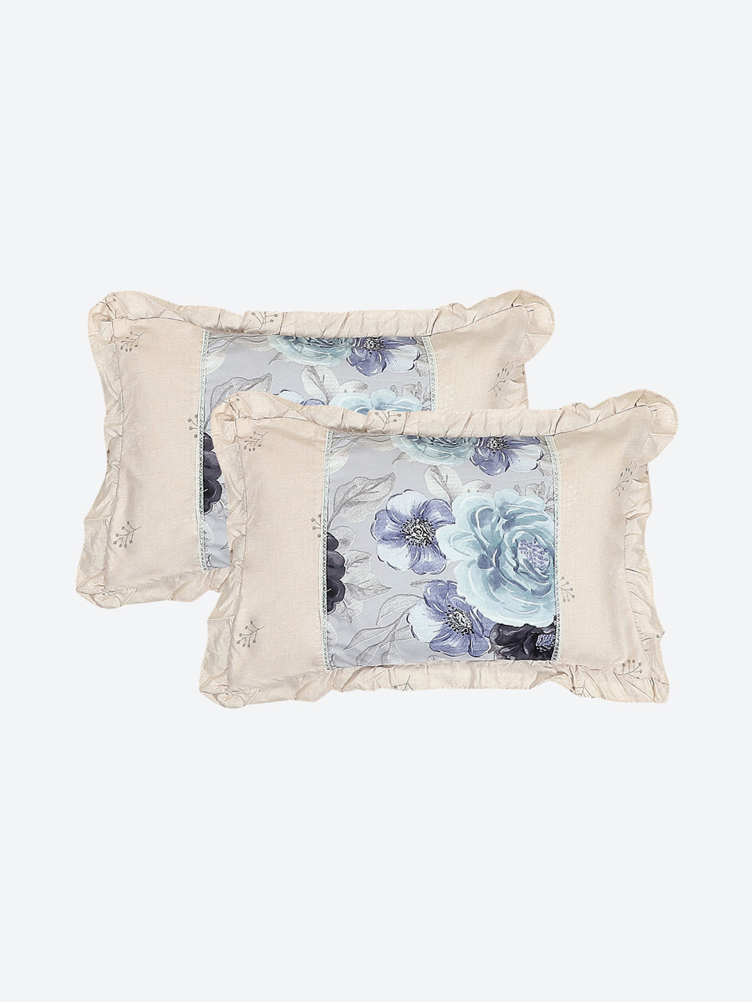 130 GSM Polyester Double Bed 1 Bedsheet with 2 Pillow Covers (Vibrant)