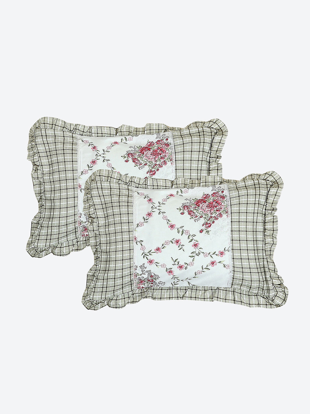 130 GSM Polyester Double Bed 1 Bedsheet with 2 Pillow Covers (Vibrant)