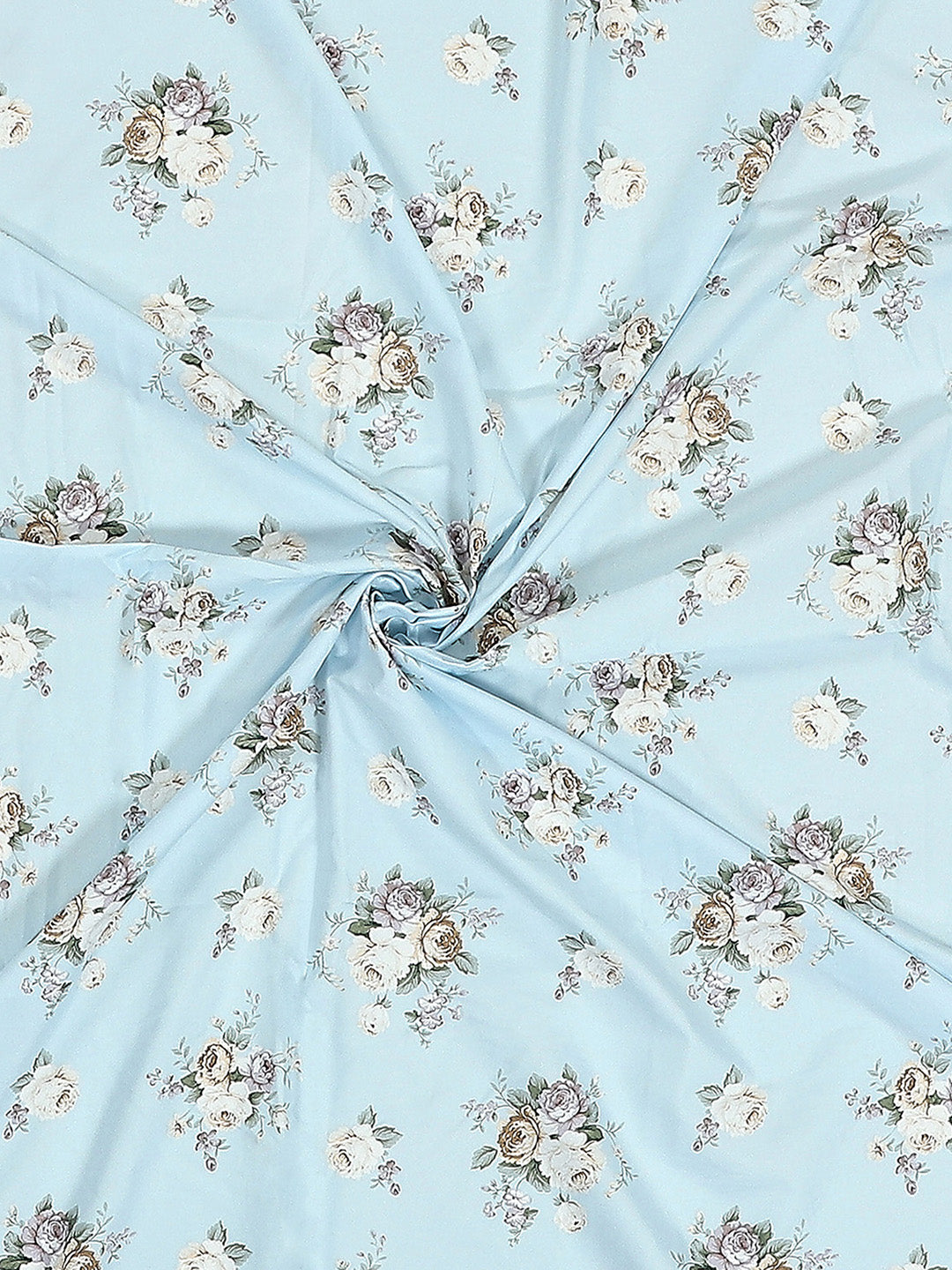 130 GSM Polyester Double Bed 1 Bedsheet with 2 Pillow Covers (Vibrant)