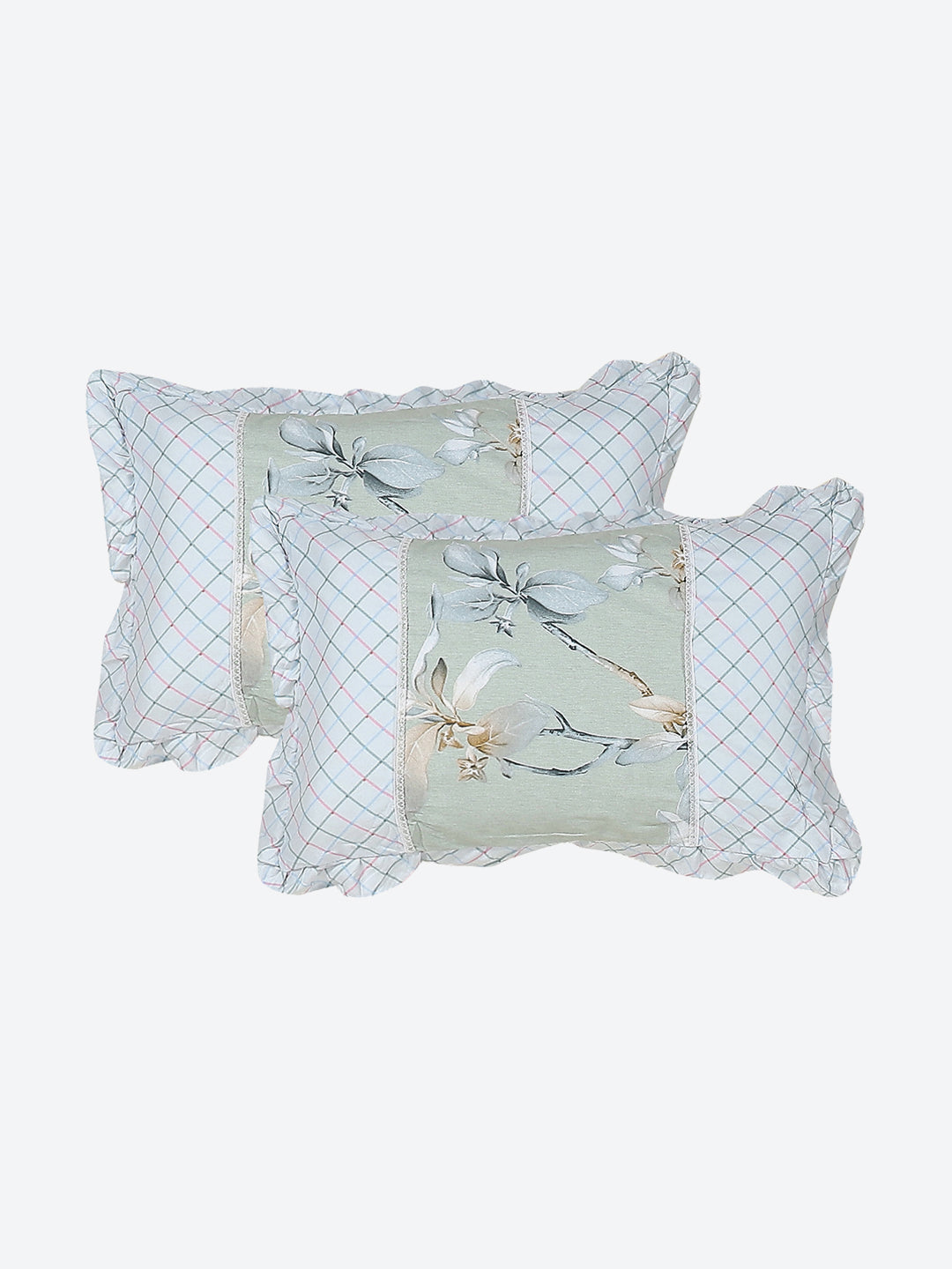 130 GSM Polyester Double Bed 1 Bedsheet with 2 Pillow Covers (Vibrant)