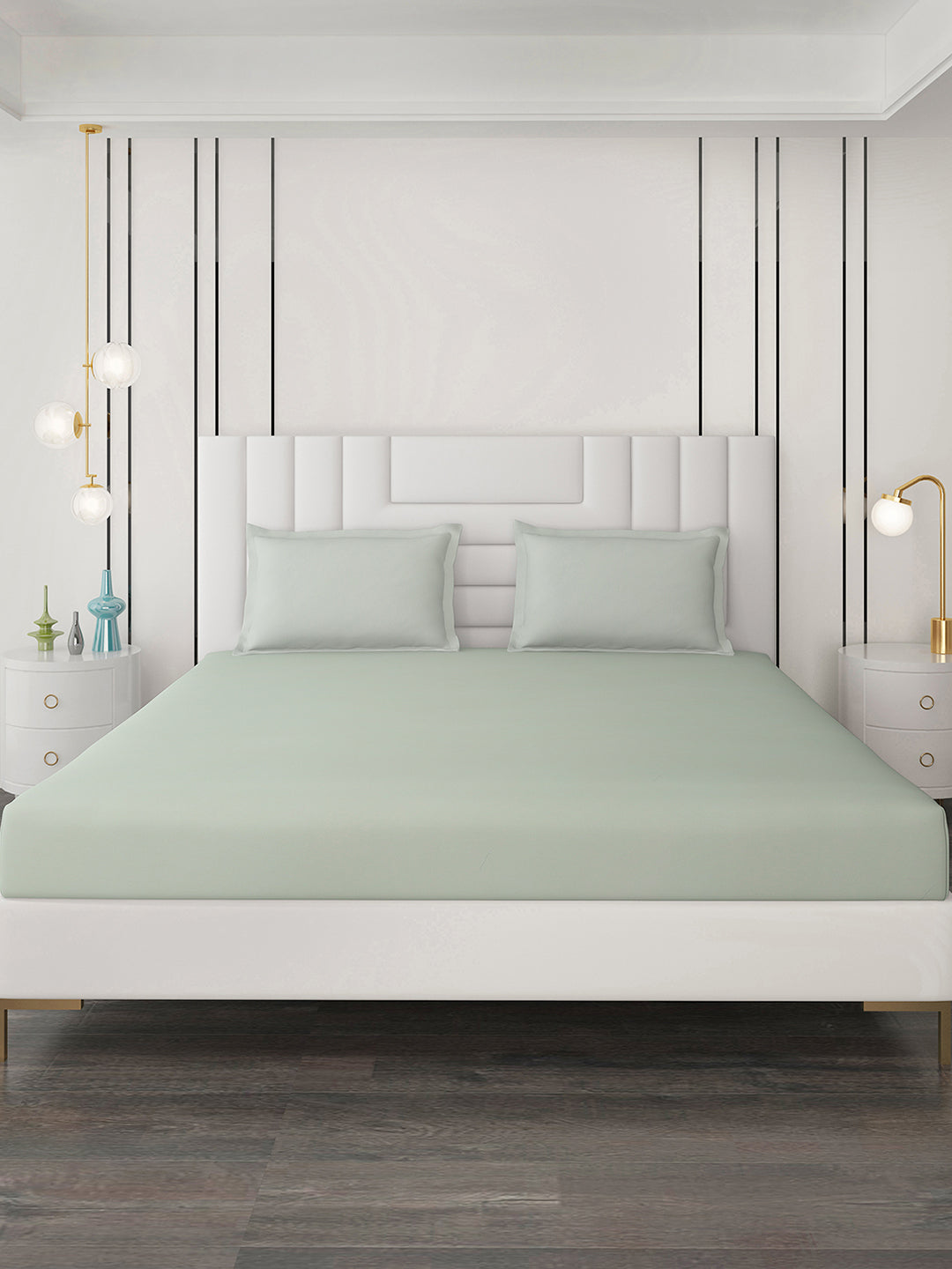 400 TC Cotton Double Bedsheet with 2 Pillow Covers