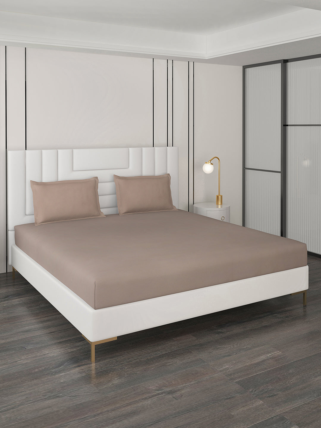 400 TC Cotton Double Bedsheet with 2 Pillow Covers