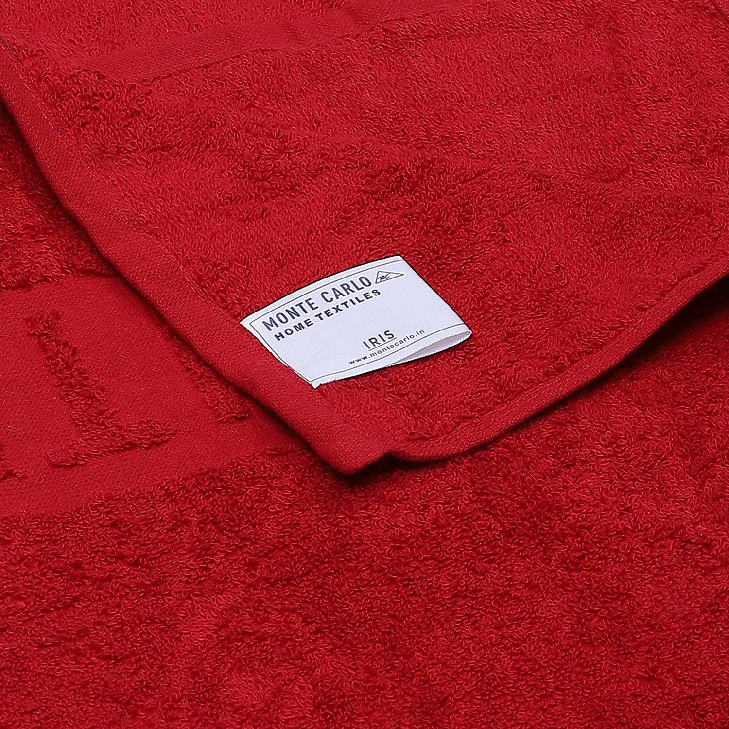 Red Cotton 525 GSM Bath Towel