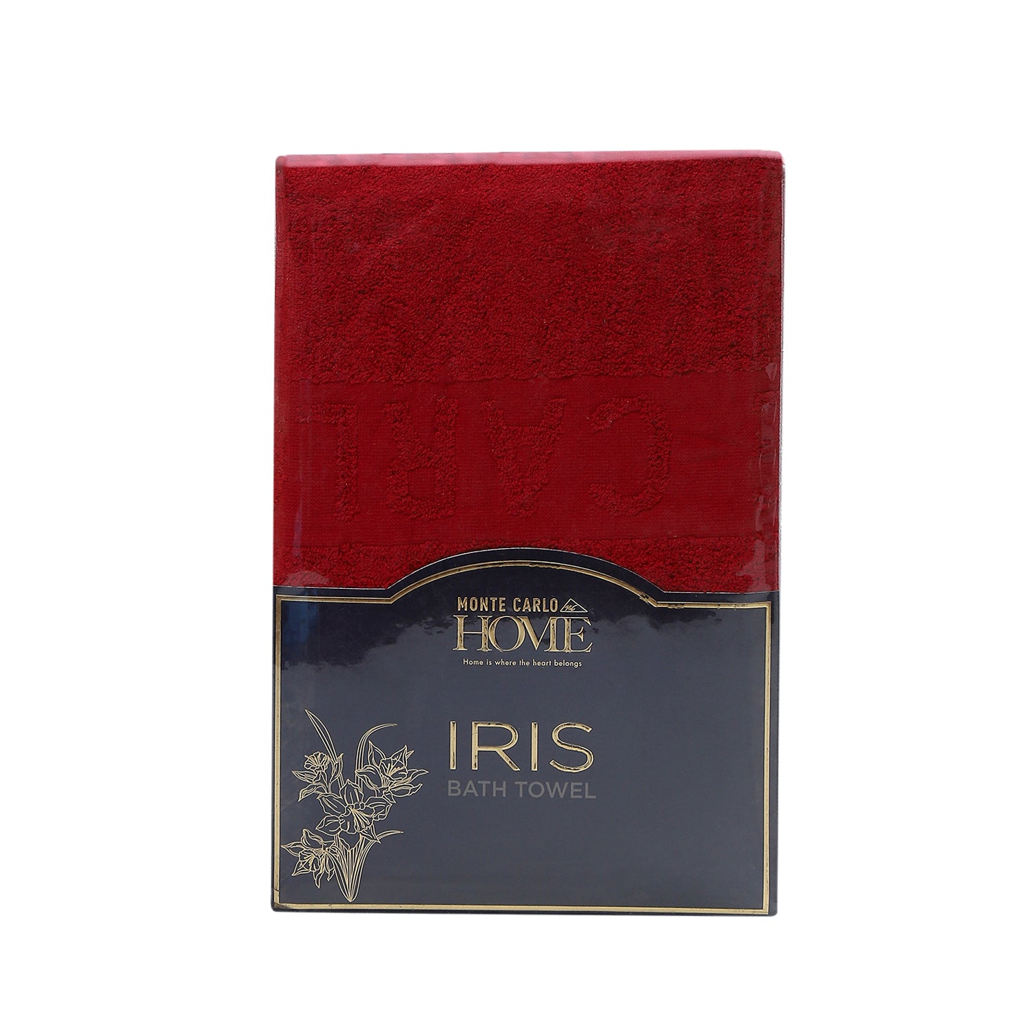 Red Cotton 525 GSM Bath Towel