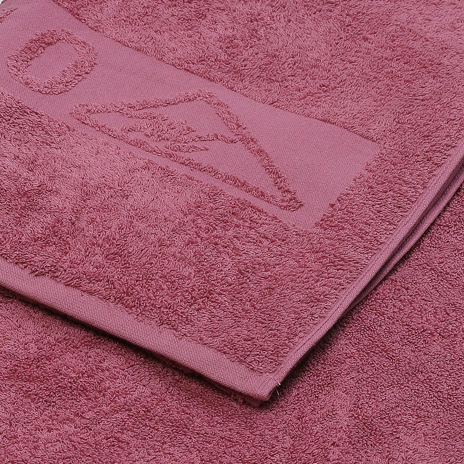 Pink Cotton 525 GSM Bath Towel