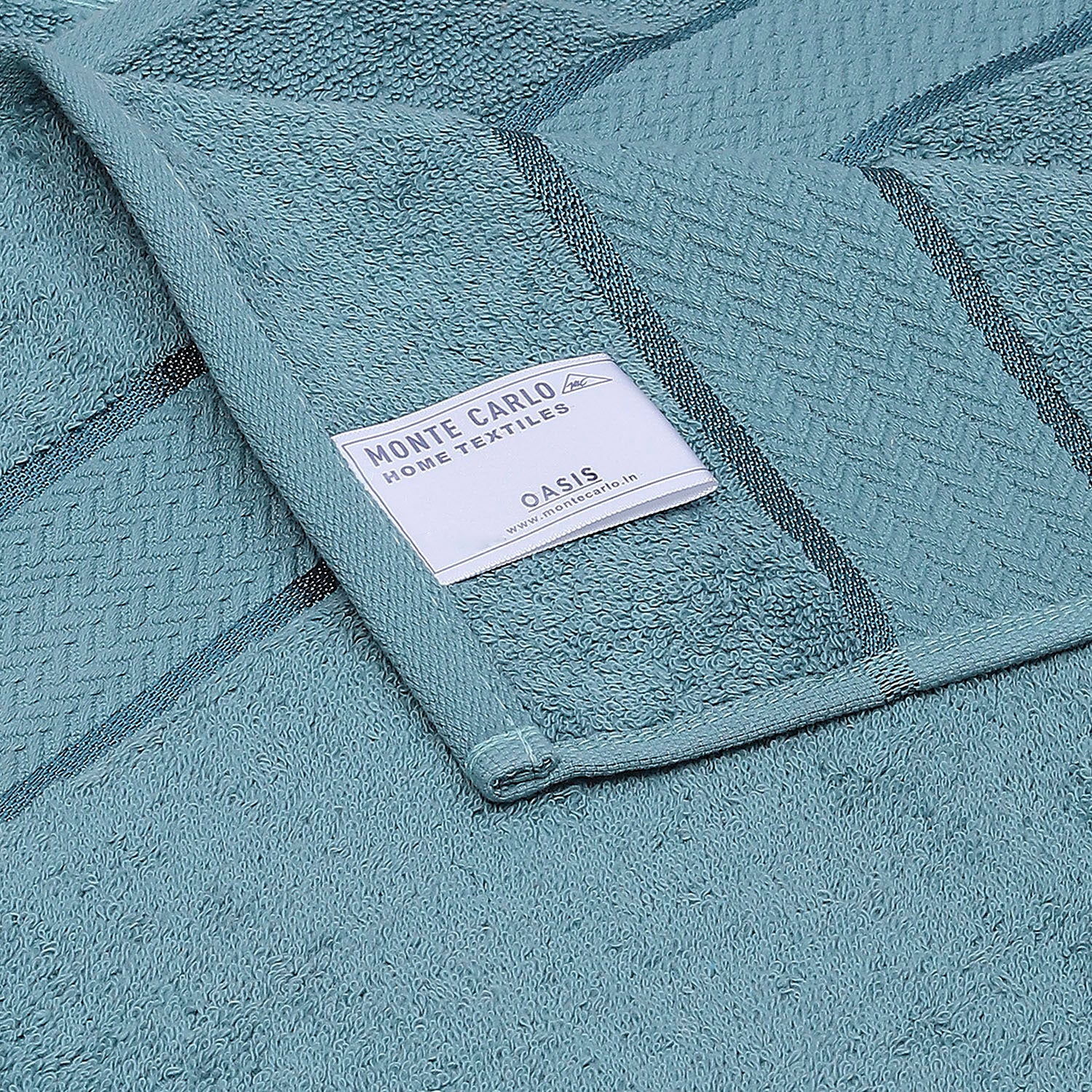 Blue Cotton 450 GSM Bath Towel