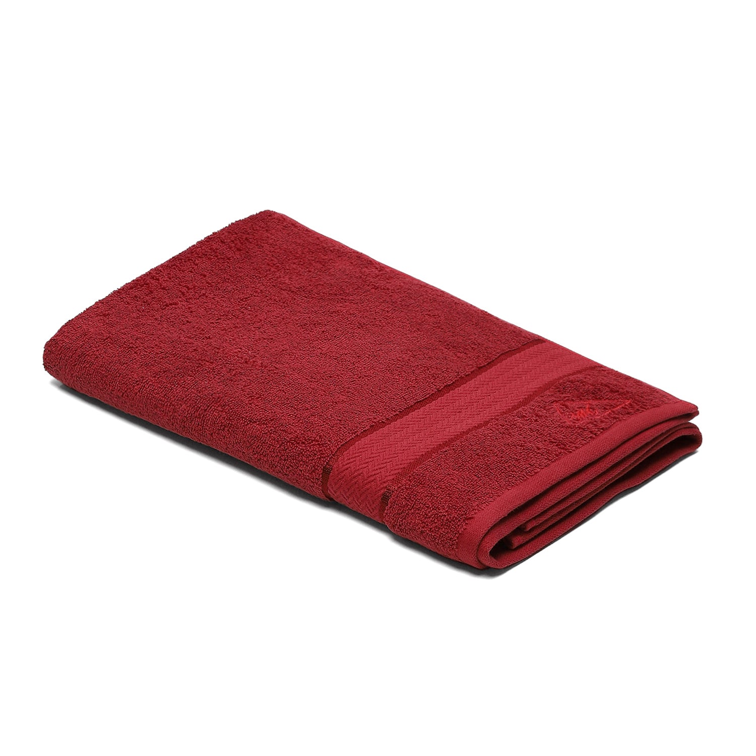 Red Cotton 450 GSM Bath Towel
