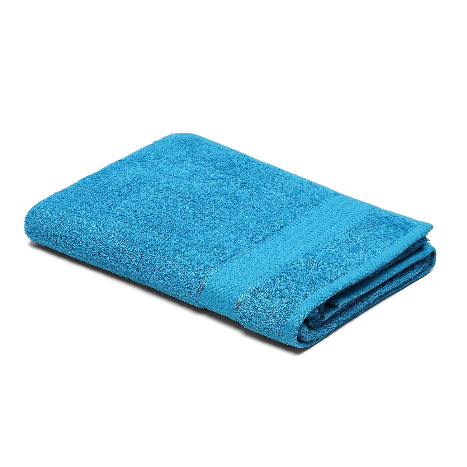Blue Cotton 450 GSM Bath Towel