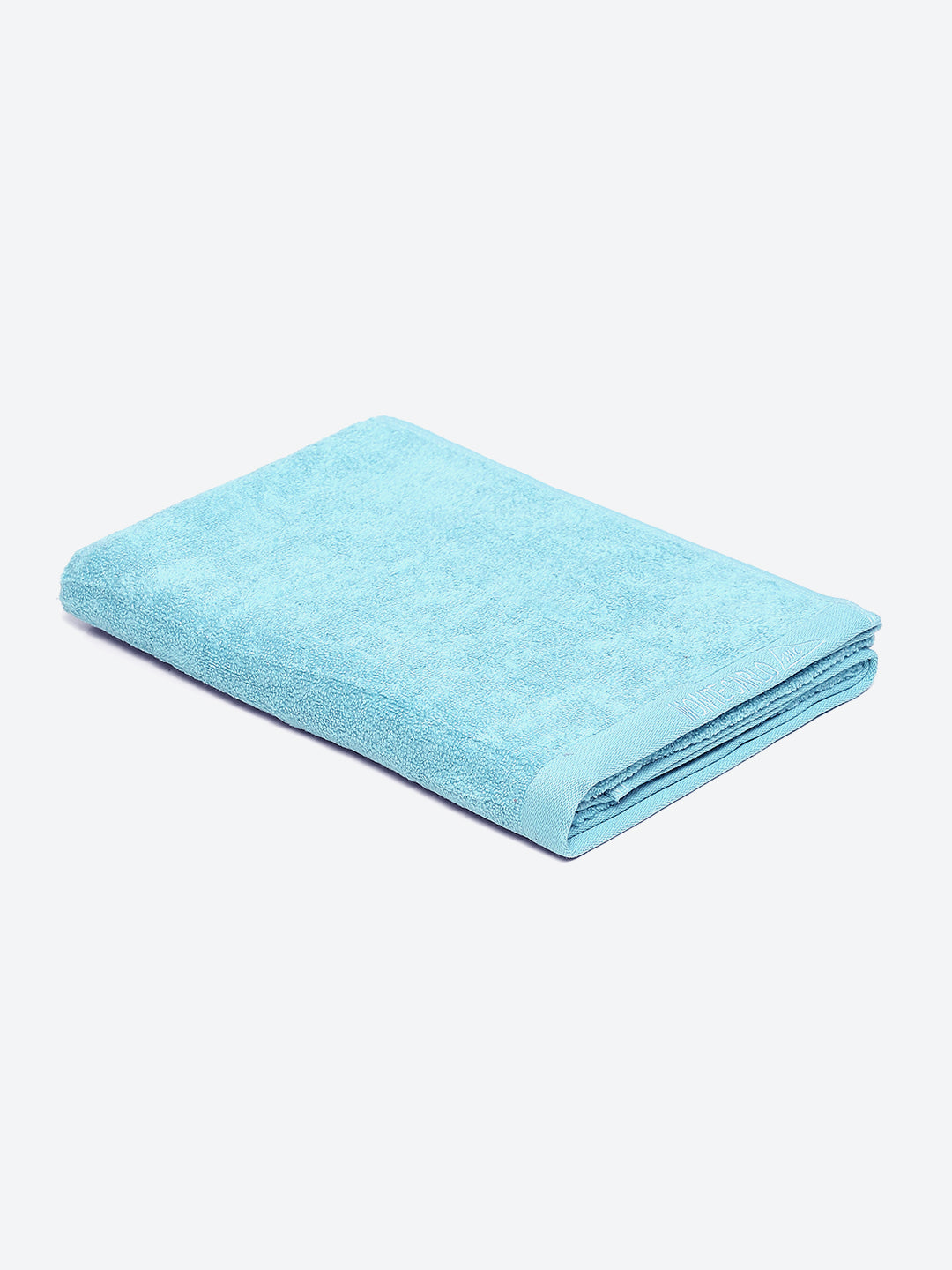 Turquoise Blue Solid Pure Cotton 350 GSM Bath Towel (Oslo)