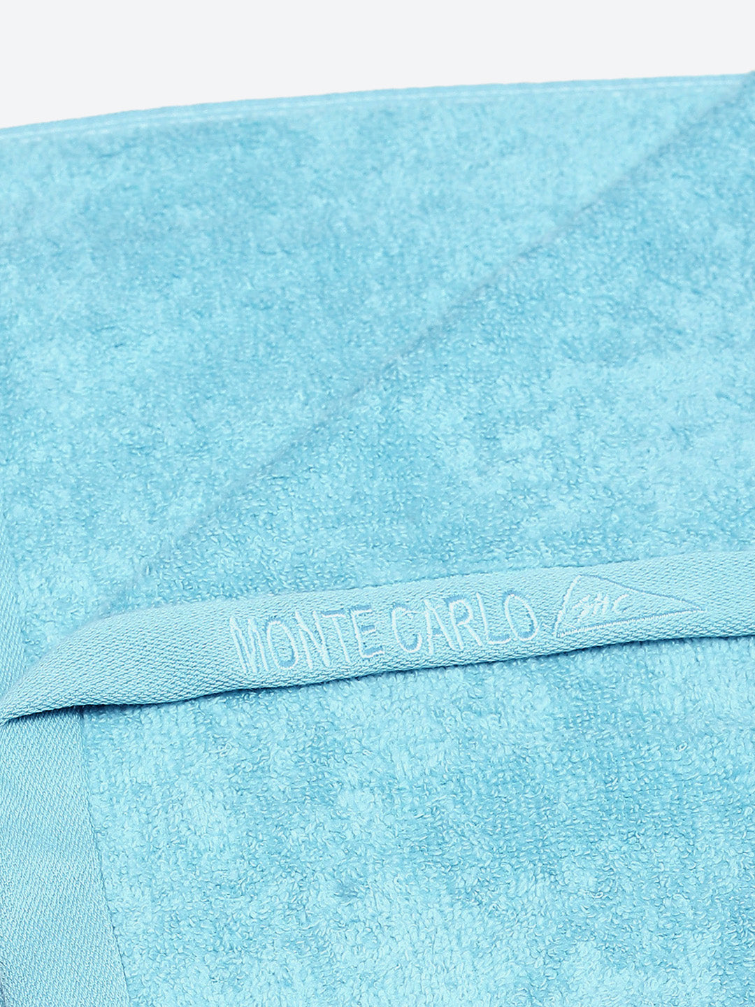 Turquoise Blue Solid Pure Cotton 350 GSM Bath Towel (Oslo)
