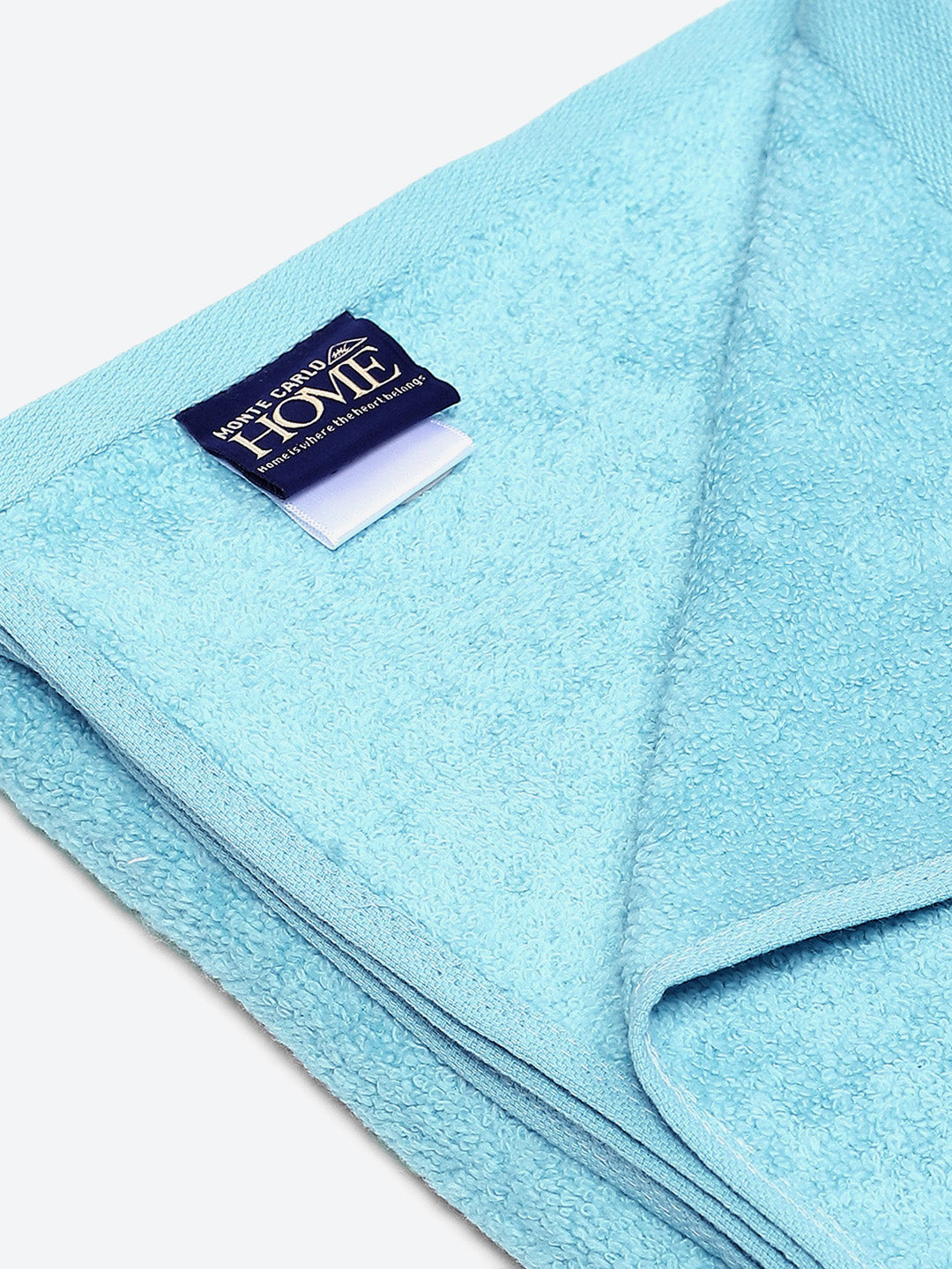 Turquoise Blue Solid Pure Cotton 350 GSM Bath Towel (Oslo)