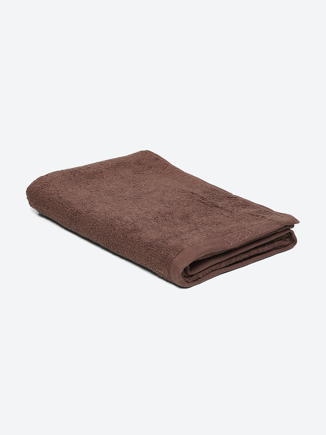 Brown Solid Pure Cotton 350 GSM Bath Towel (Oslo)