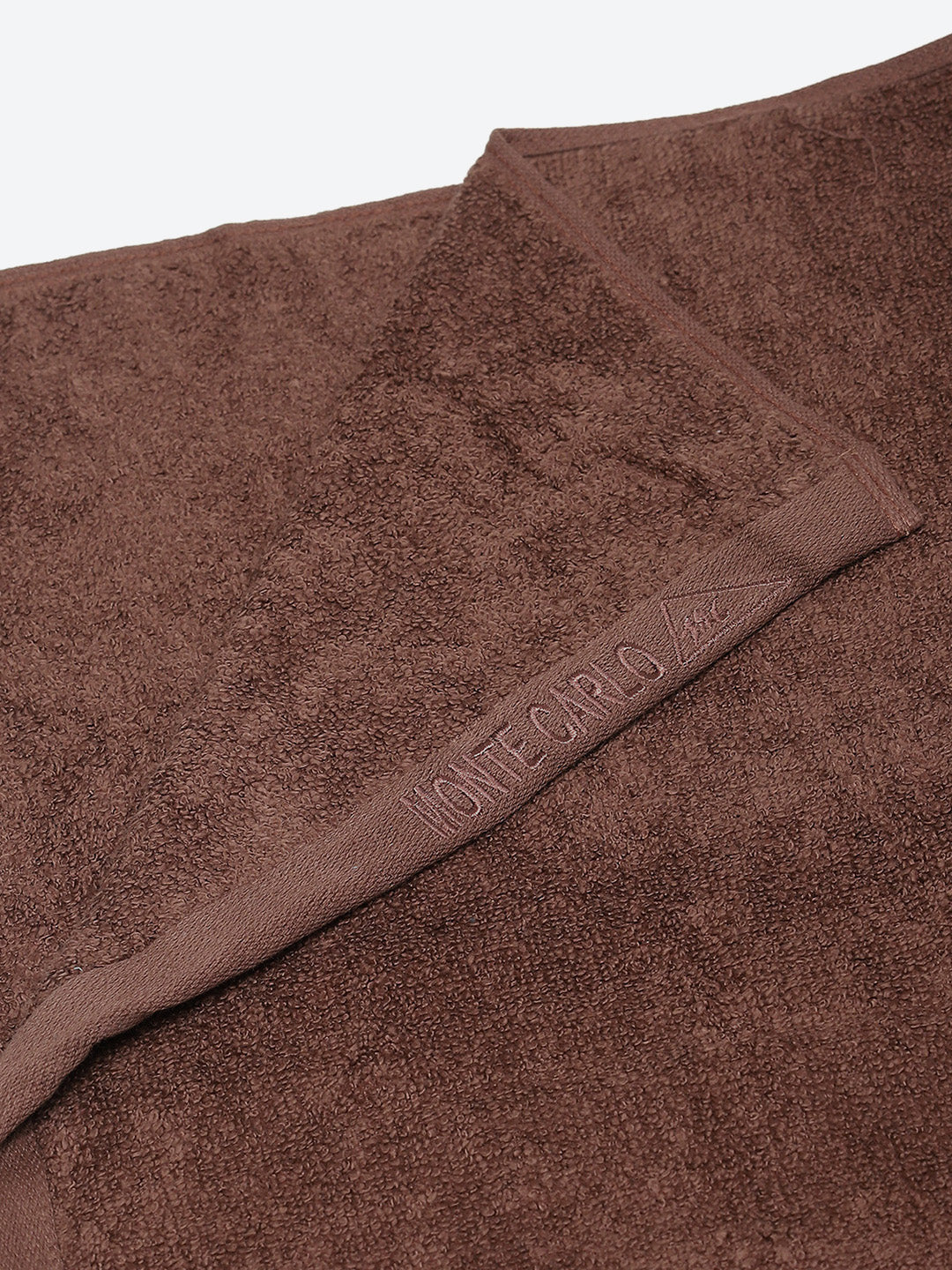 Brown Solid Pure Cotton 350 GSM Bath Towel (Oslo)
