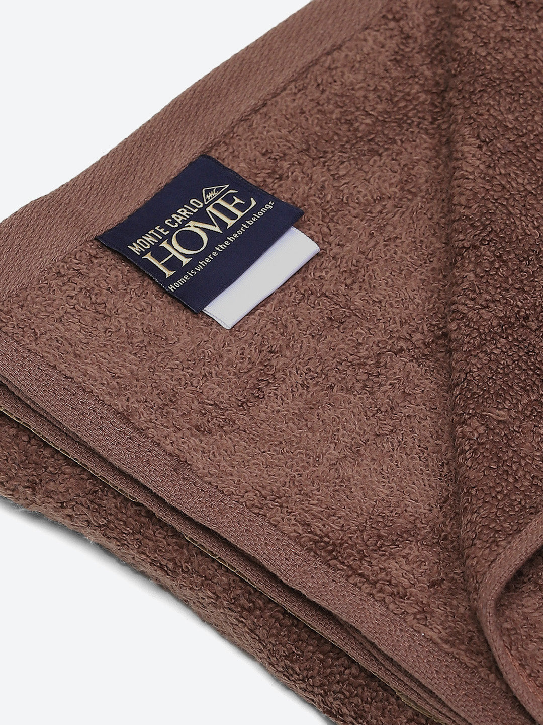 Brown Solid Pure Cotton 350 GSM Bath Towel (Oslo)