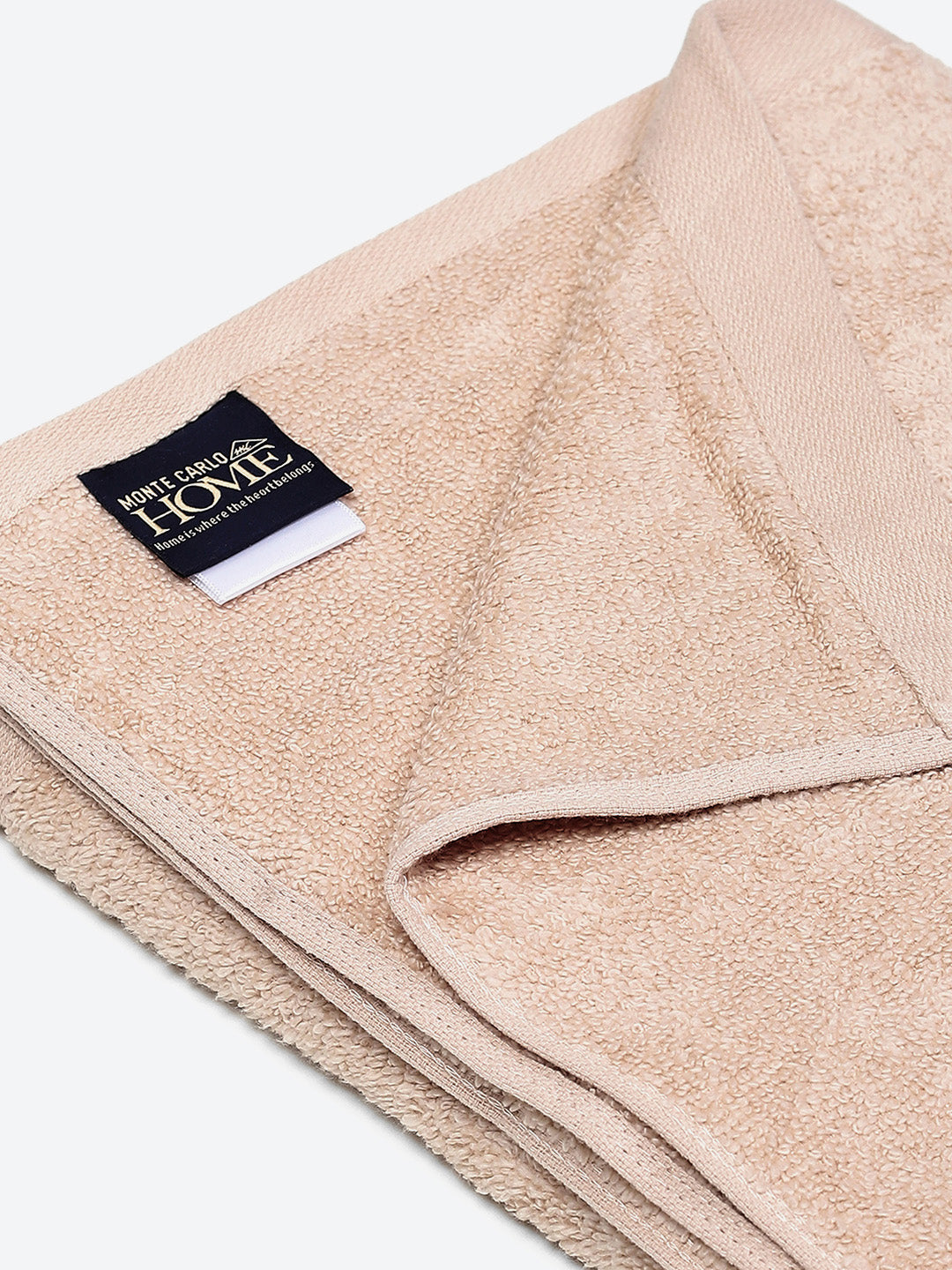 Peach Solid Pure Cotton 350 GSM Bath Towel (Oslo)