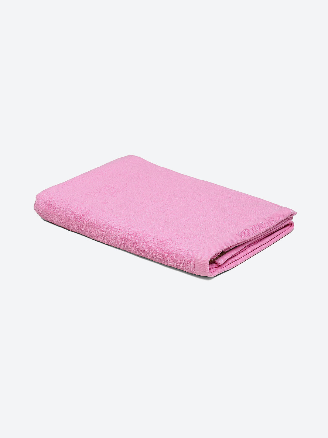 Pink Solid Pure Cotton 350 GSM Bath Towel (Oslo)
