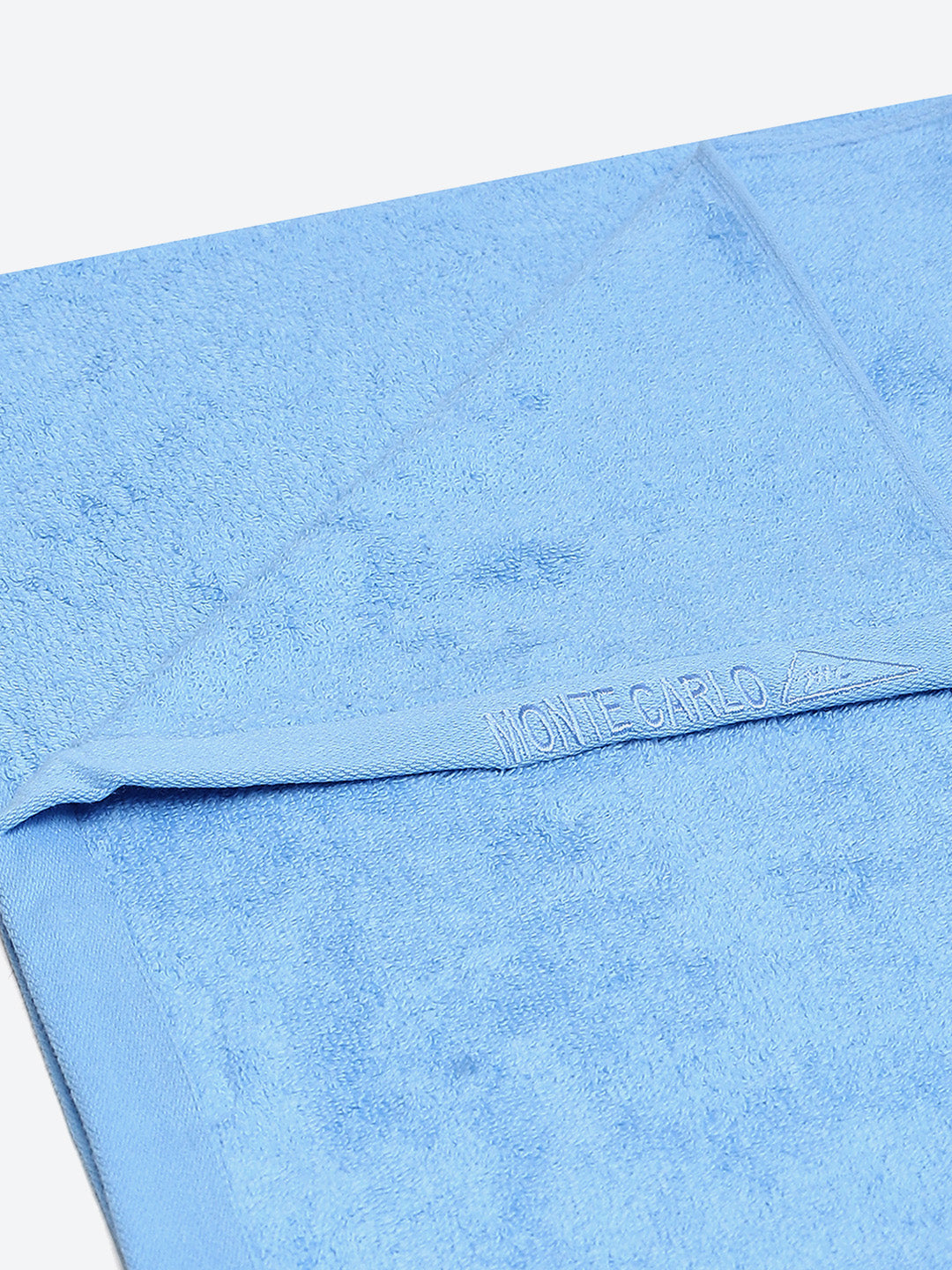 Blue Solid Pure Cotton 350 GSM Bath Towel (Oslo)