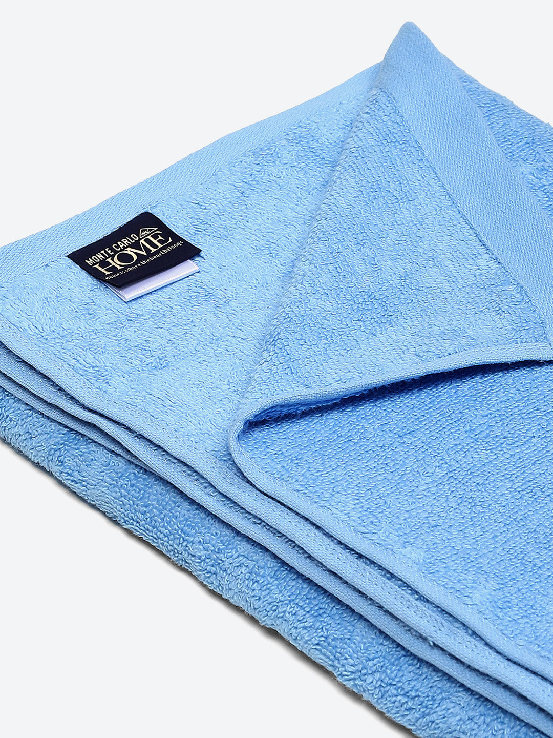 Blue Solid Pure Cotton 350 GSM Bath Towel (Oslo)