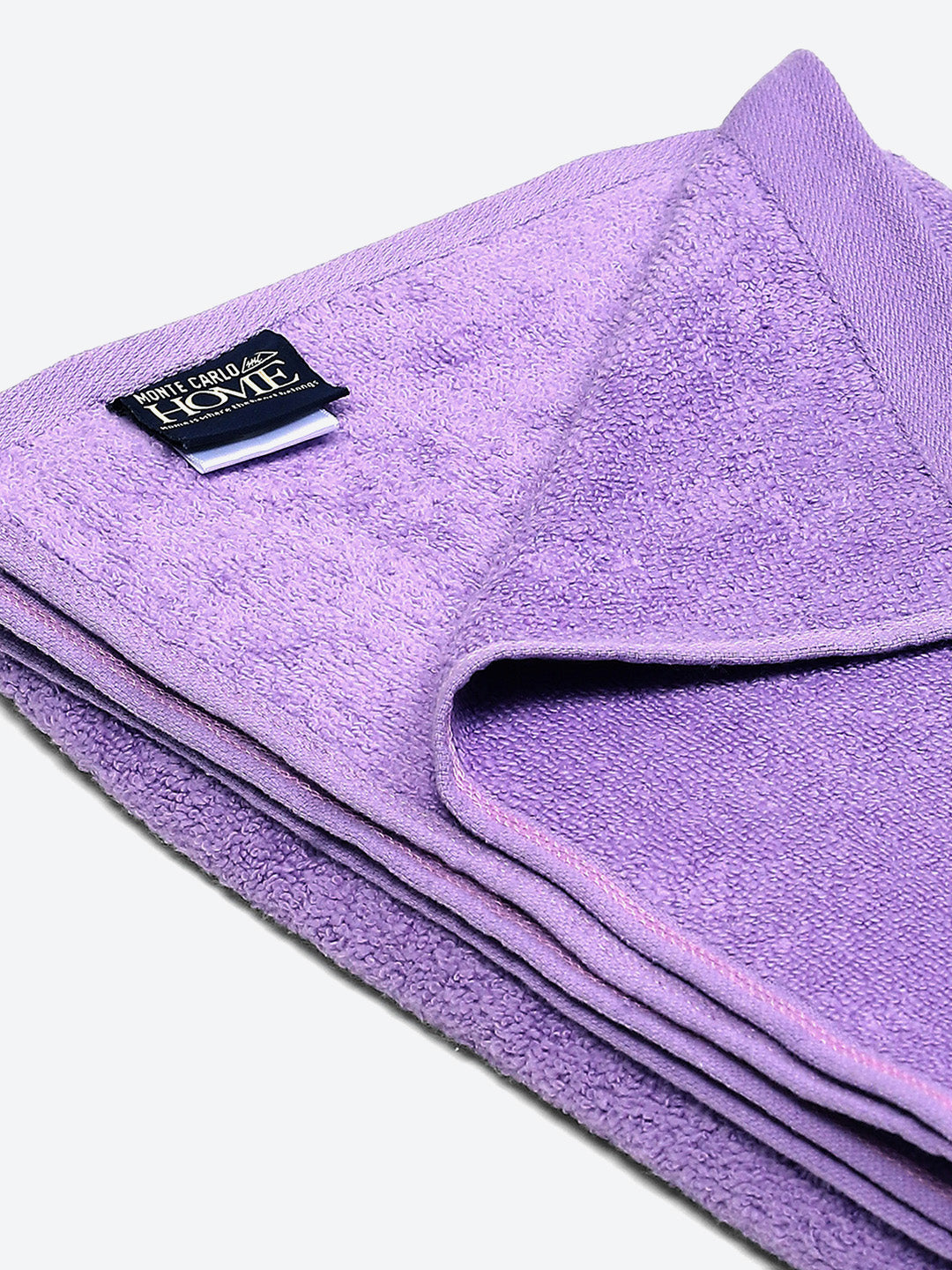 Purple Solid Pure Cotton 350 GSM Bath Towel (Oslo)