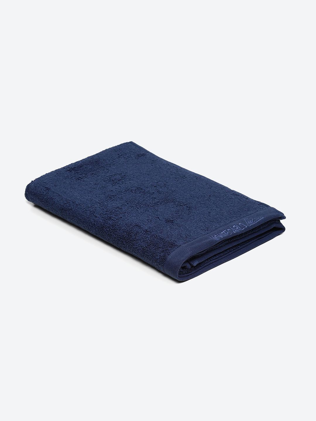 Navy Blue Solid Pure Cotton 350 GSM Bath Towel (Oslo)