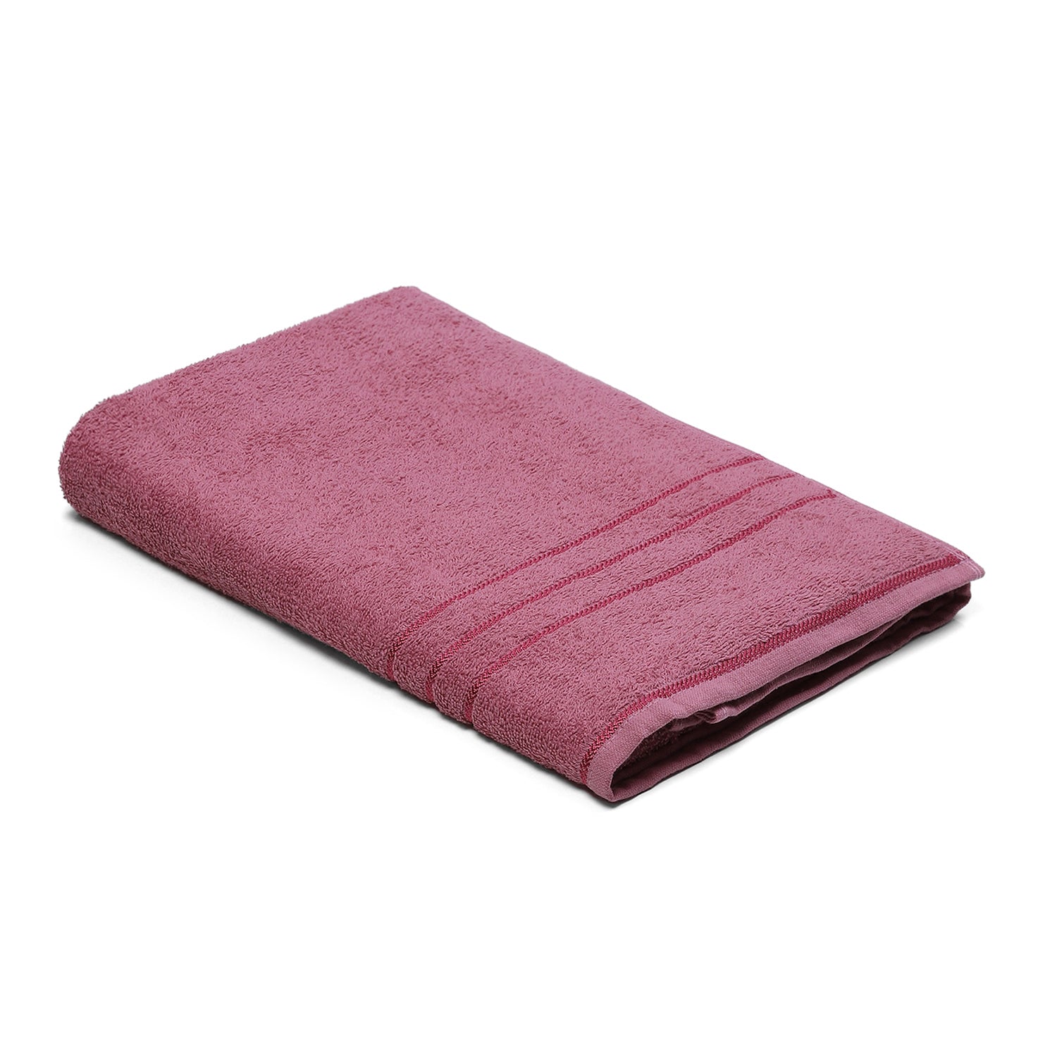 Pink Cotton 350 GSM Bath Towel