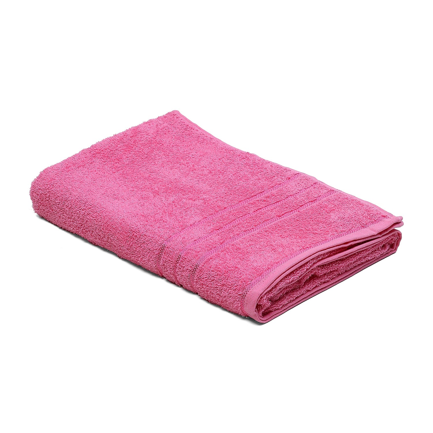 Pink Cotton 350 GSM Bath Towel