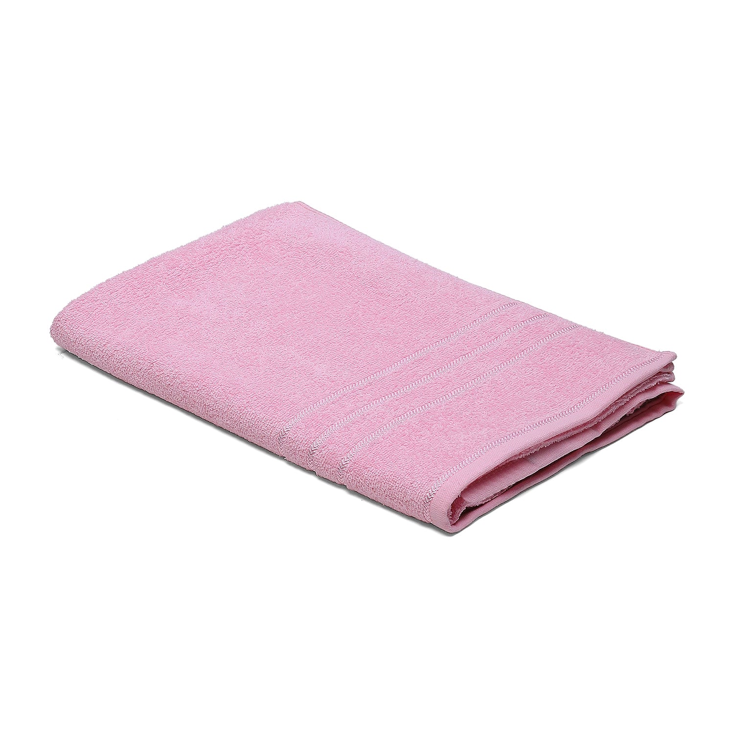 Pink Cotton 350 GSM Bath Towel
