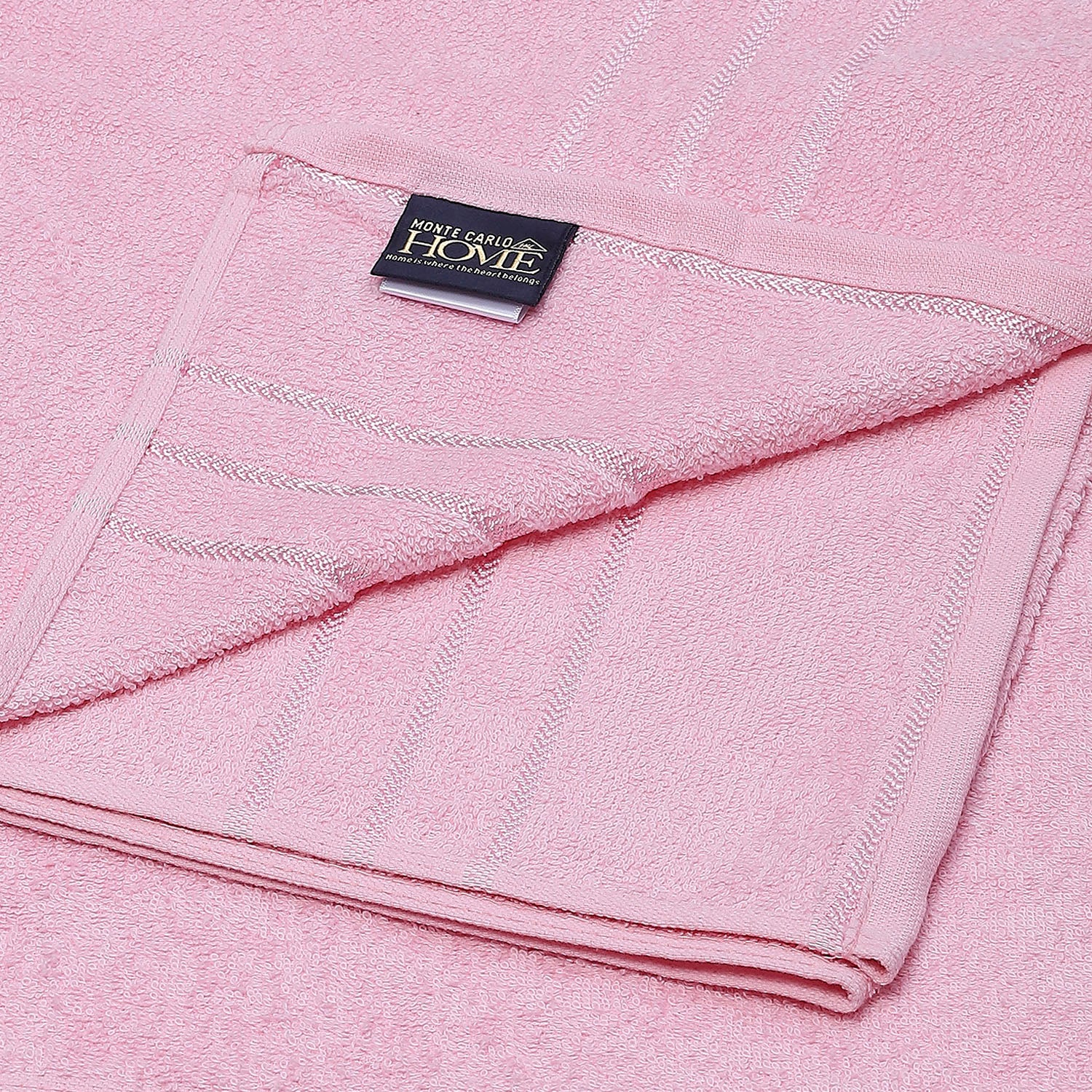 Pink Cotton 350 GSM Bath Towel