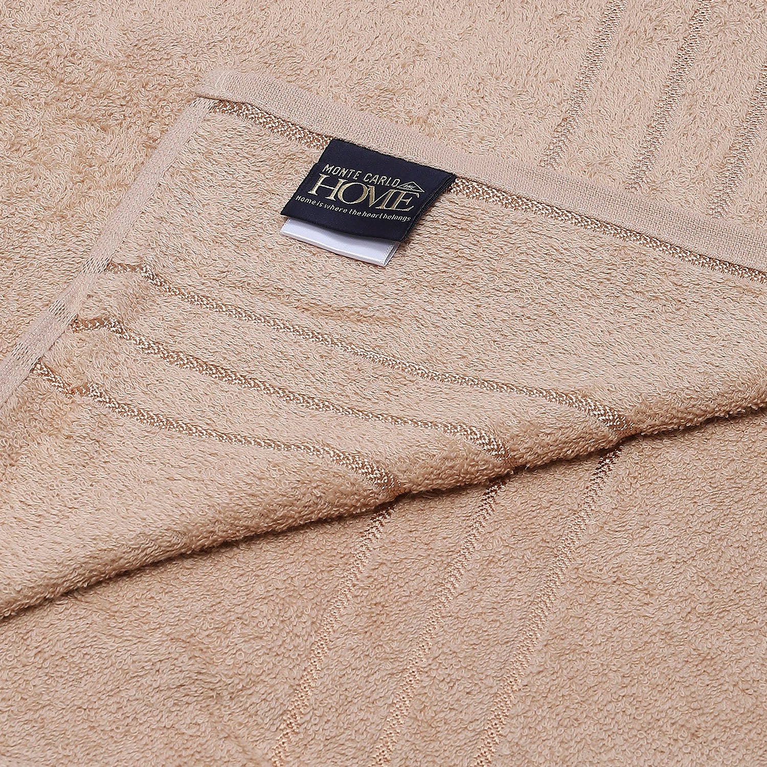 Beige Cotton 350 GSM Bath Towel