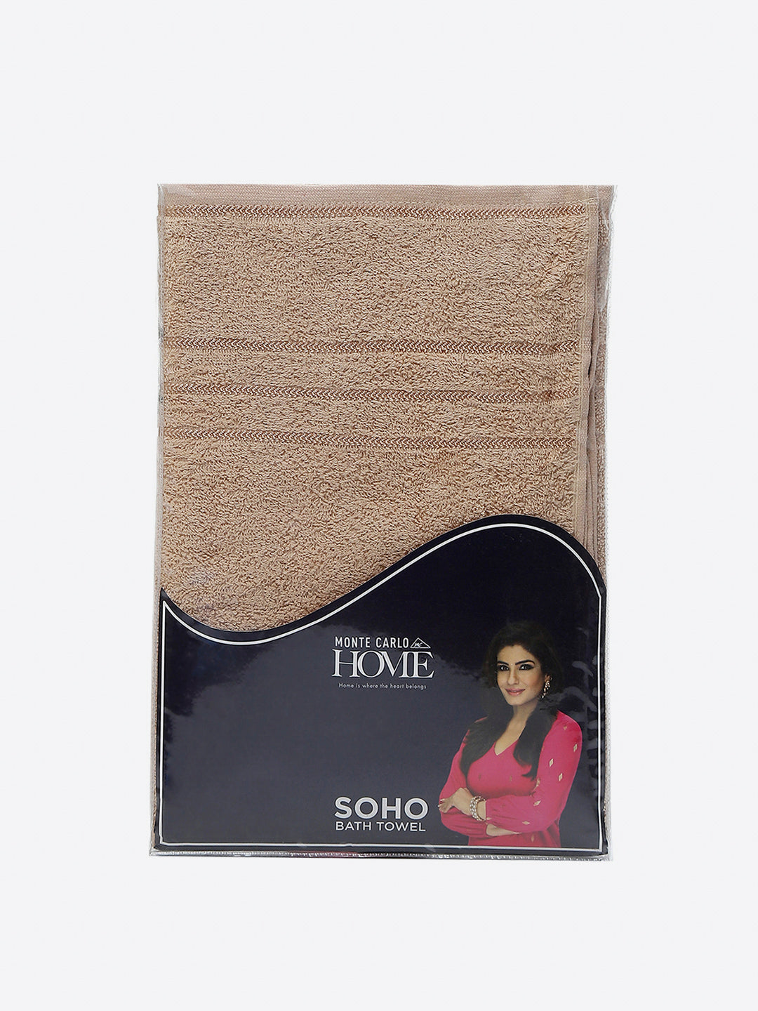 Beige Cotton 350 GSM Bath Towel