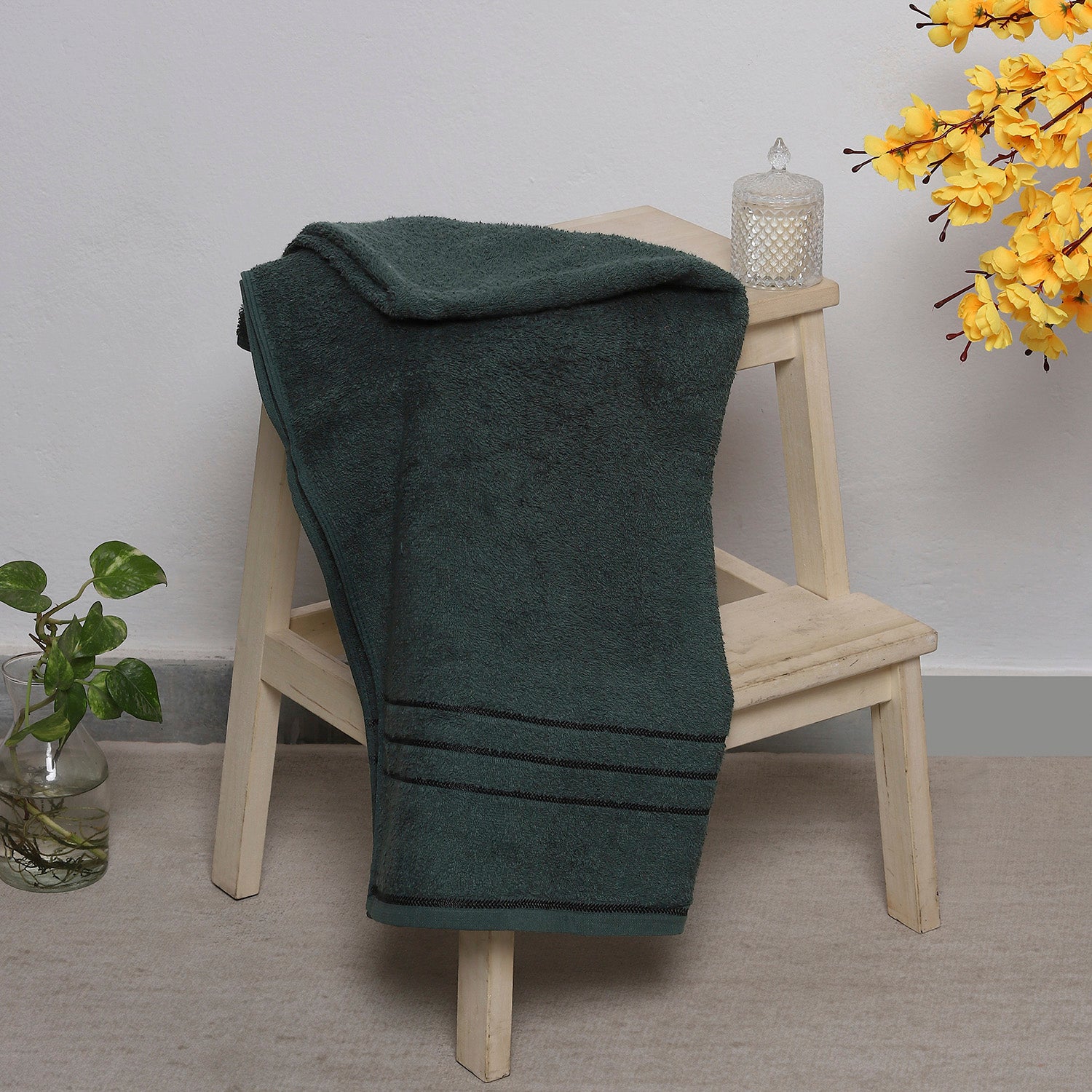 Grey Cotton 350 GSM Bath Towel