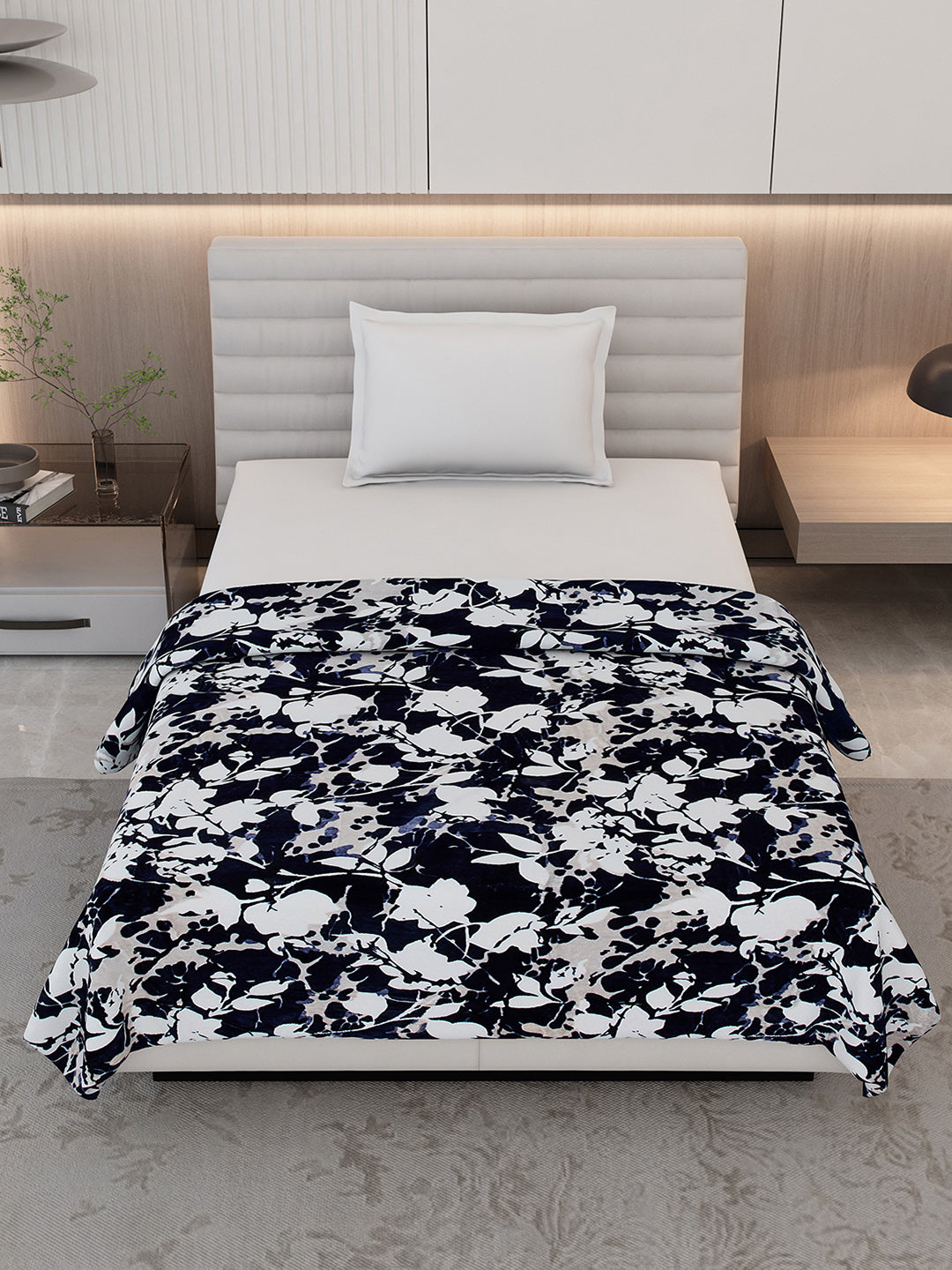 Printed Single Bed 300 GSM Blanket for AC Room - (Blubell)