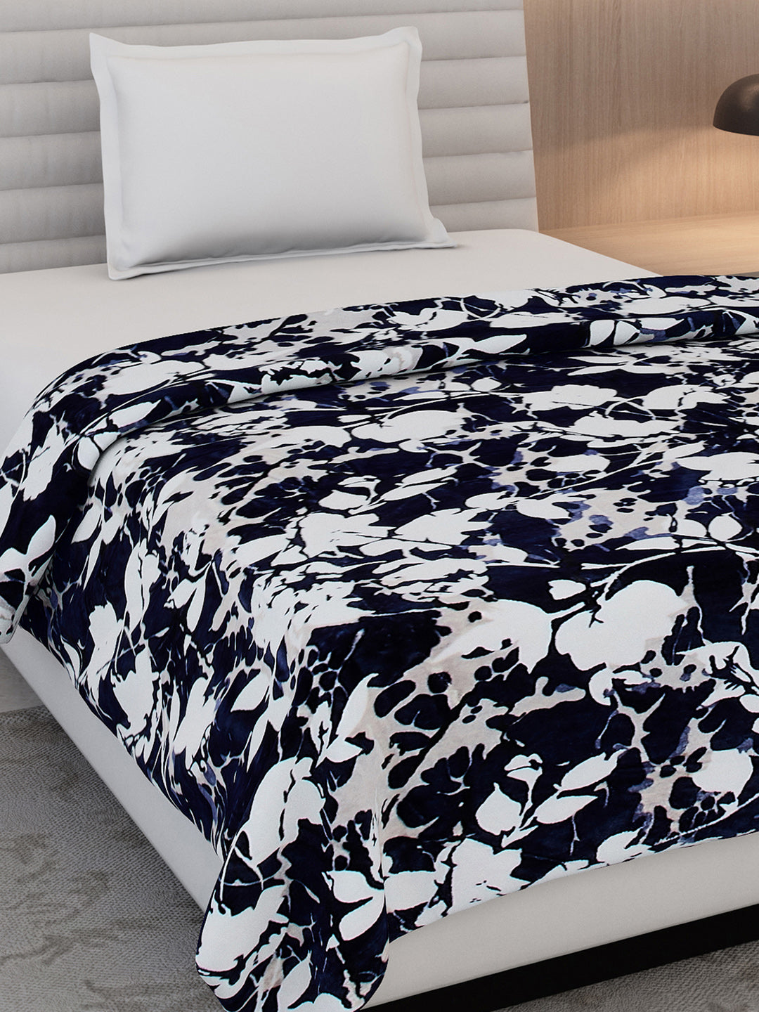 Printed Single Bed 300 GSM Blanket for AC Room - (Blubell)