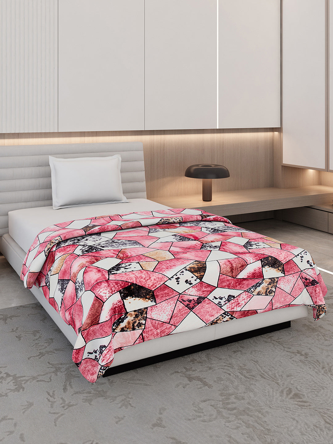 Printed Single Bed 300 GSM Blanket for AC Room - (Blubell)