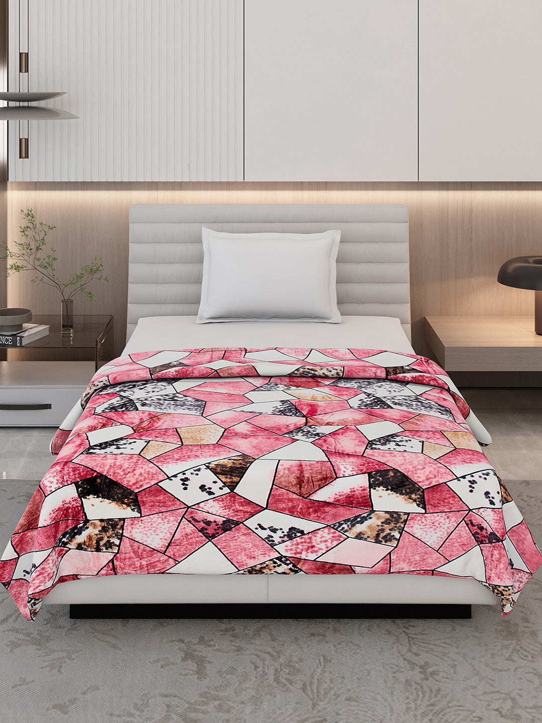 Printed Single Bed 300 GSM Blanket for AC Room - (Blubell)