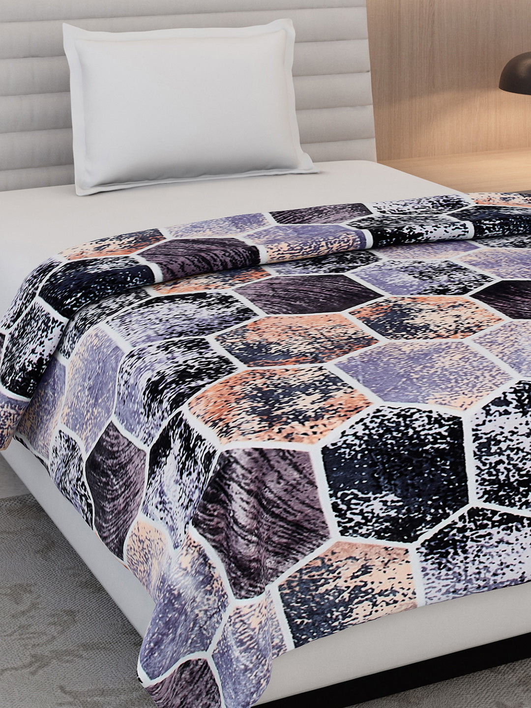 Printed Single Bed 300 GSM Blanket for AC Room - (Blubell)