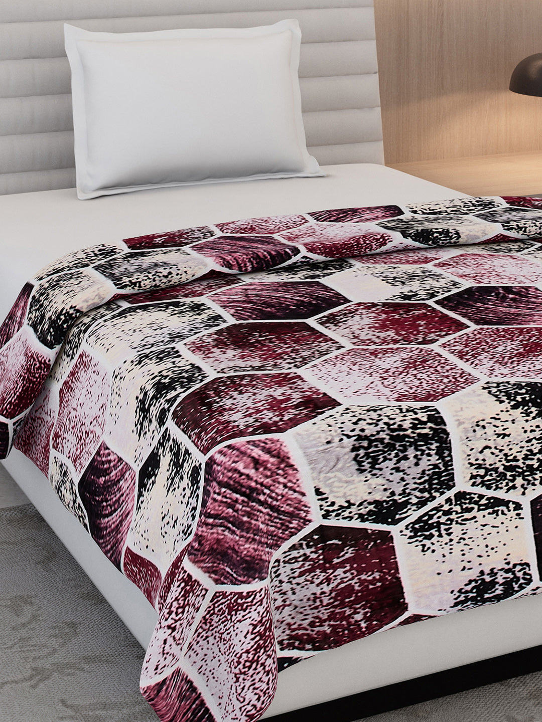 Printed Single Bed 300 GSM Blanket for AC Room - (Blubell)