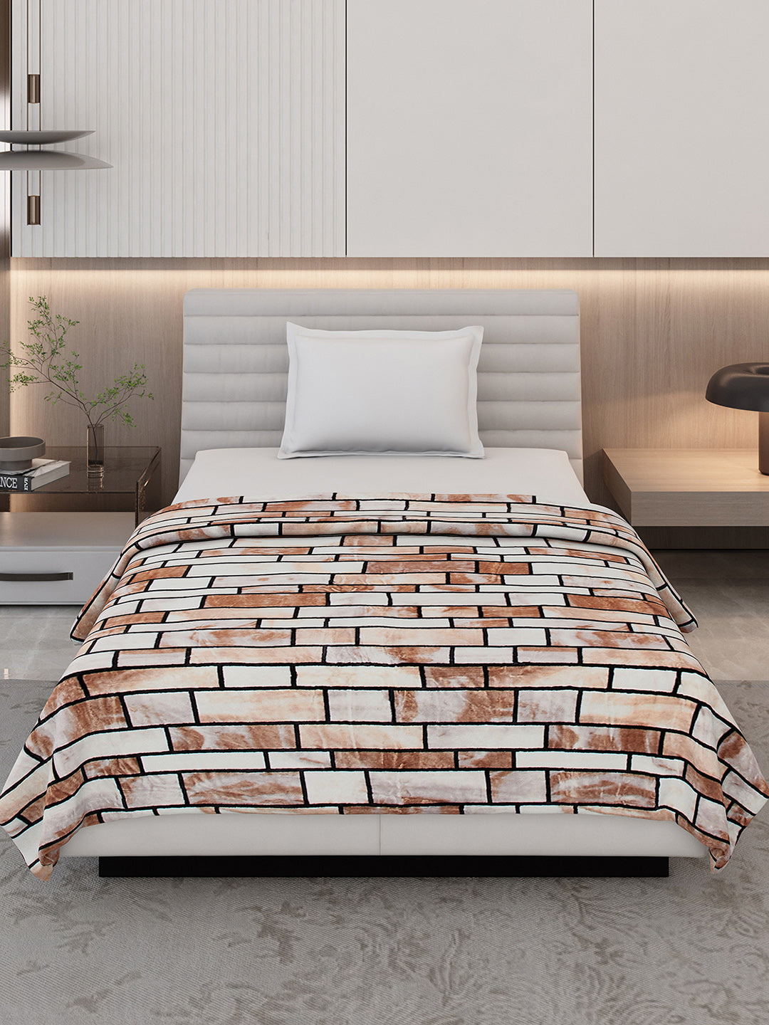Printed Single Bed 300 GSM Blanket for AC Room - (Blubell)