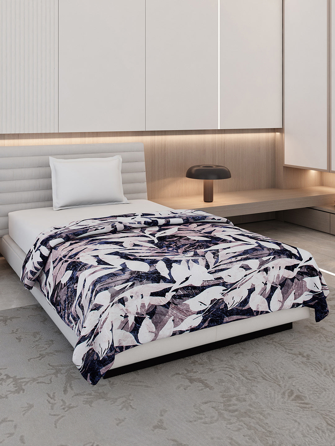 Printed Single Bed 300 GSM Blanket for AC Room - (Blubell)