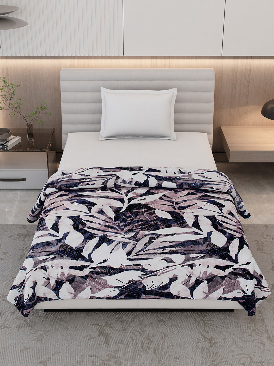 Printed Single Bed 300 GSM Blanket for AC Room - (Blubell)