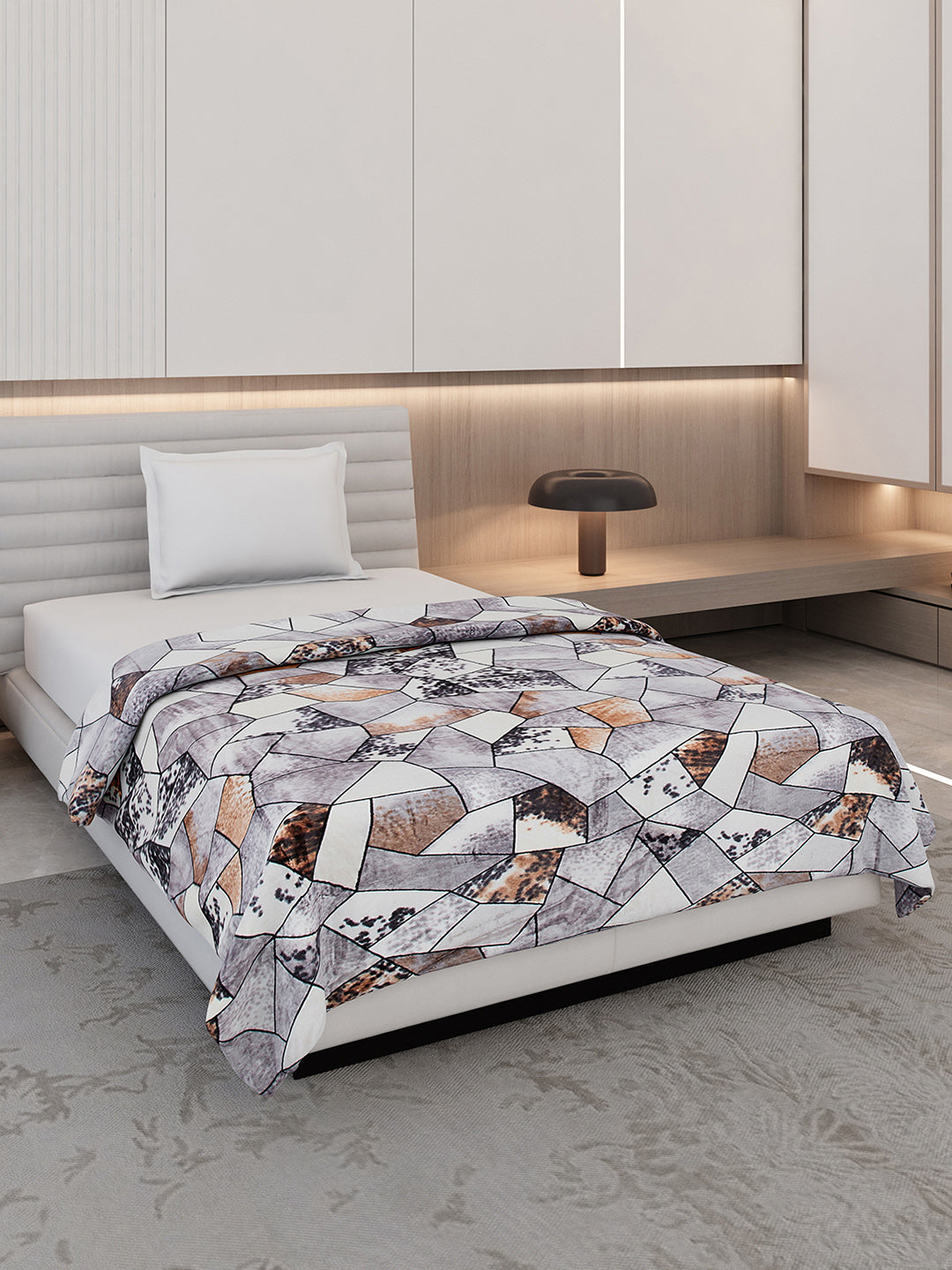 Printed Single Bed 300 GSM Blanket for AC Room - (Blubell)